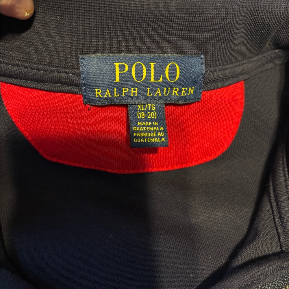 Polo by Ralph Lauren Men's Dark Blue Zip-Up Sweater - Picture 4 of 5